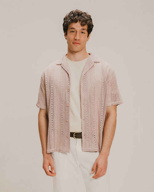 Camisa Tejida Beige